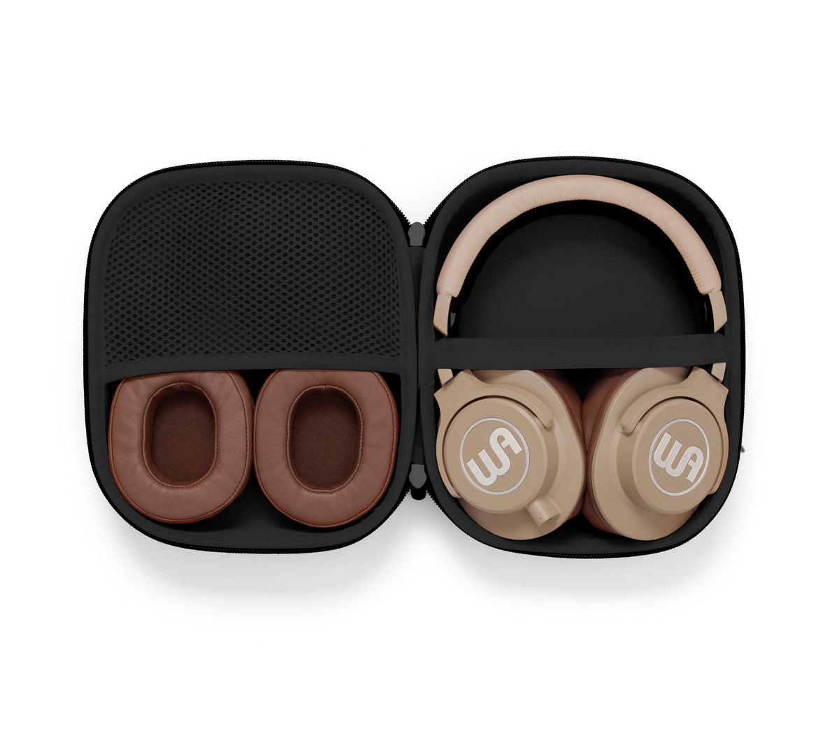 Warm Audio WA-HRT Closed-Back Professional Studio Headphones with Carrying Case - Tan Finish