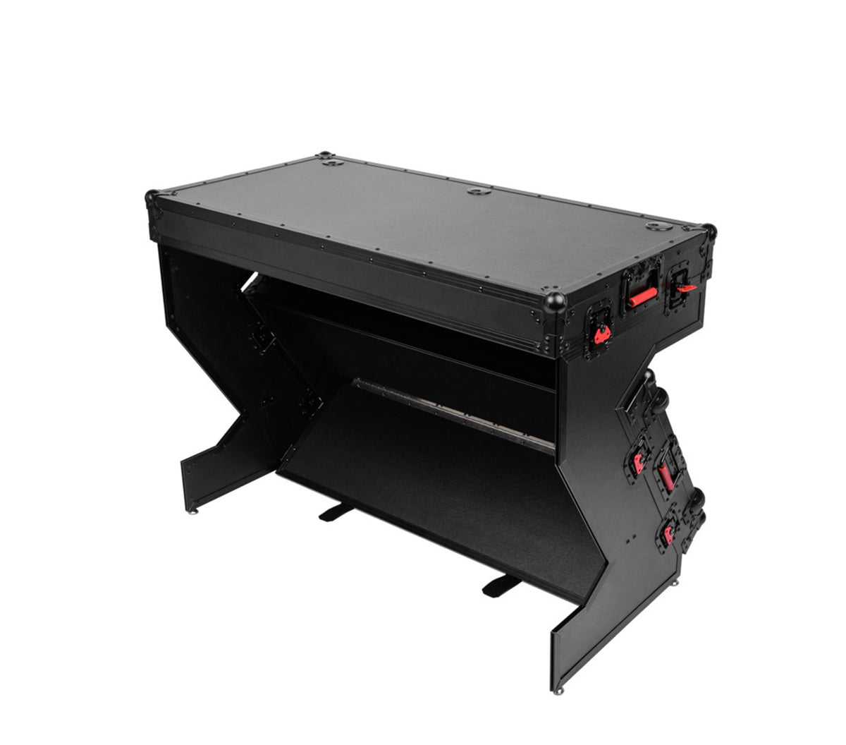 Gator Cases G-ONYX-DJT-Z DJ Table with Built-In Flight Case and Inline Wheels