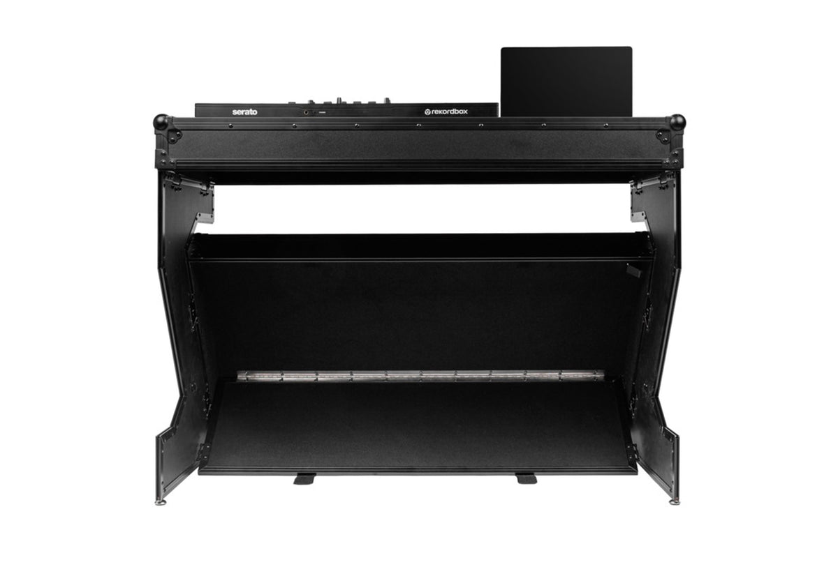 Gator Cases G-ONYX-DJT-Z DJ Table with Built-In Flight Case and Inline Wheels