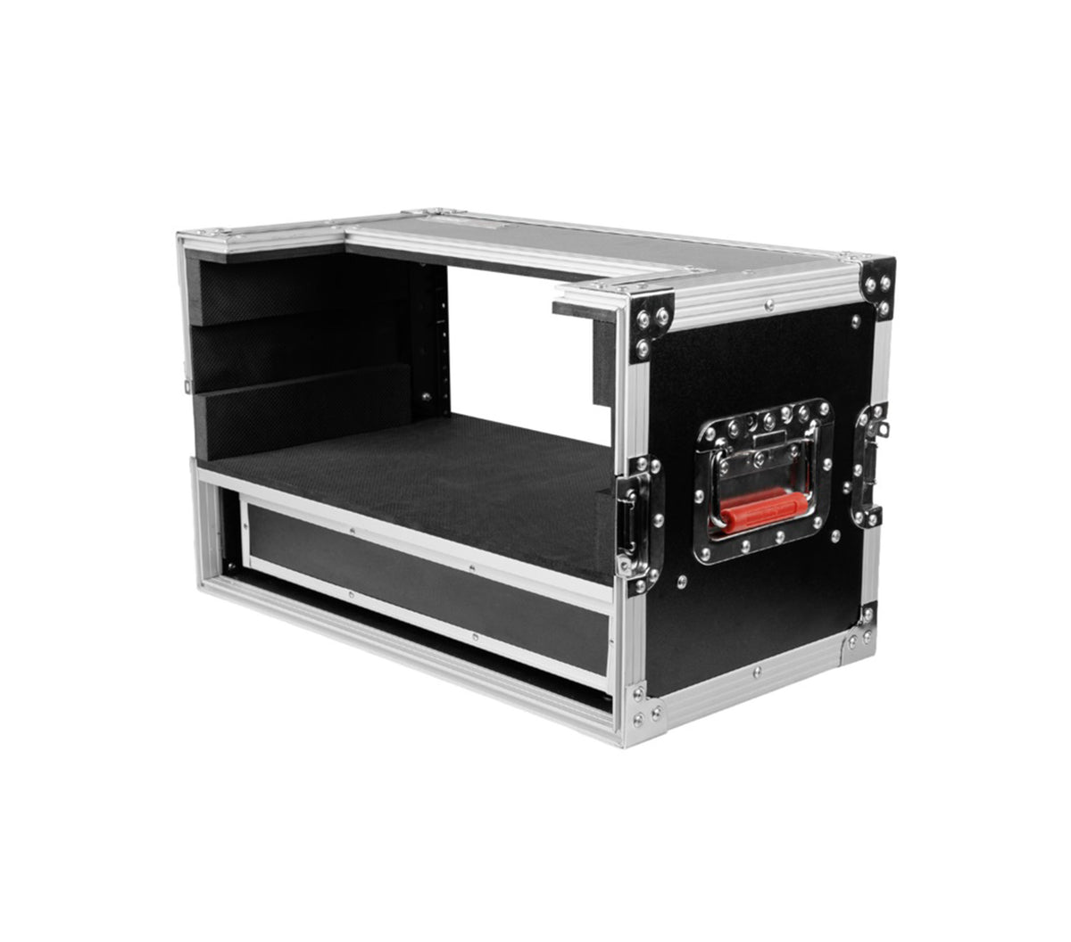 Gator Cases GTOUR-4U-2UDR, ATA-Style 4U Rack Flight Case with 2U Storage Drawer