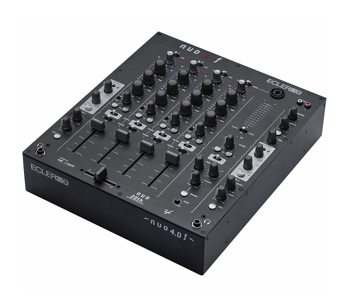 Ecler NUO-4.0F Professional 4-Channel Analogue DJ Mixer - Black Finish