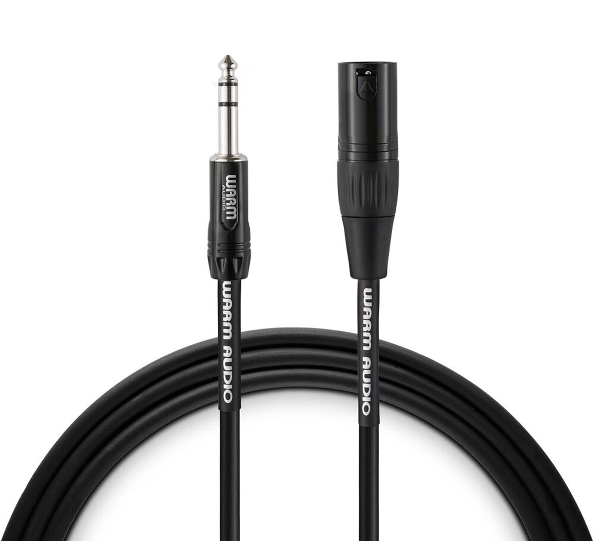 Warm Audio Pro-XLRm-TRSm-6' Pro Series - Studio & Live XLR Male to TRS Male 6' (1.8 meters)