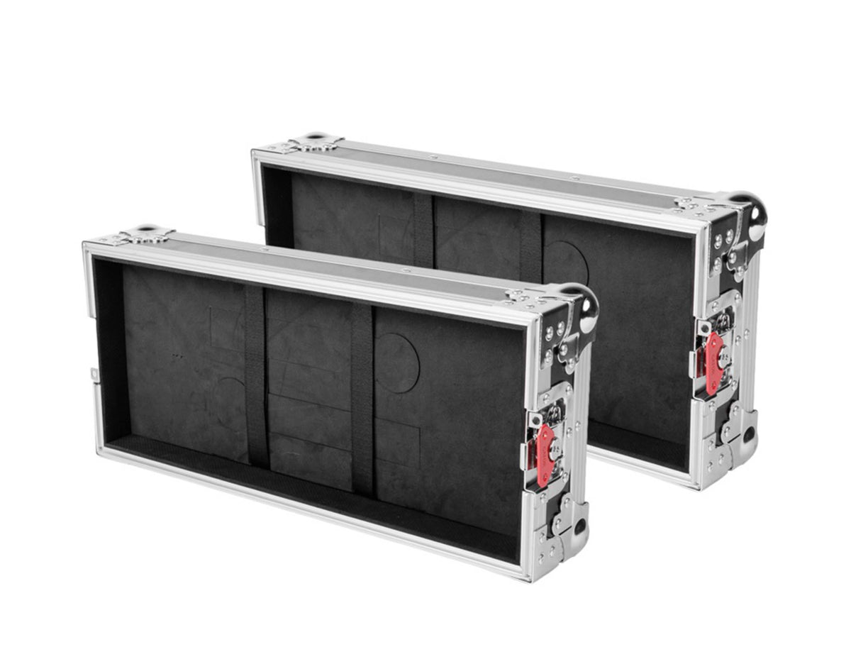 Gator GTOUR-2U-2UDR, ATA-Style 2U Rack Flight Case with 2U Storage Drawer