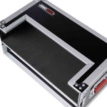 Gator GTOUR-2U-2UDR, ATA-Style 2U Rack Flight Case with 2U Storage Drawer