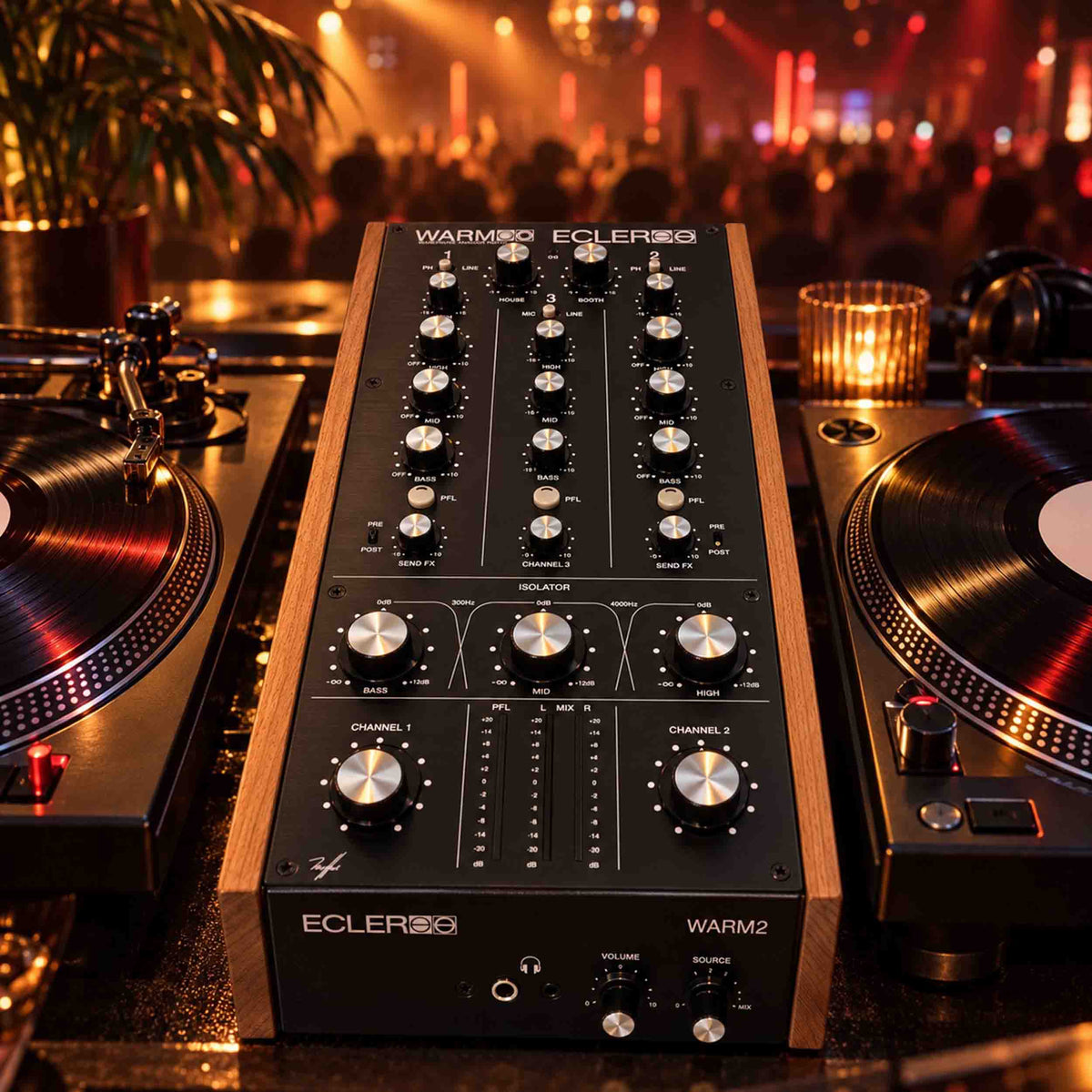 Console de mixage rotative analogique Ecler WARM2