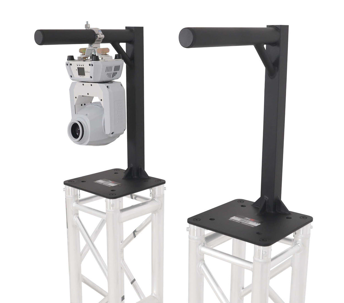 ProX XT-HEADMOUNT2416X2 BLK Set of 2 Inverted Lighting Mount Top Plates with 24 H and 16 L, 2 OD - Black
