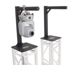 ProX XT-HEADMOUNT2416X2 BLK Set of 2 Inverted Lighting Mount Top Plates with 24 H and 16 L, 2 OD - Black