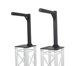 ProX XT-HEADMOUNT2416X2 BLK Set of 2 Inverted Lighting Mount Top Plates with 24 H and 16 L, 2 OD - Black