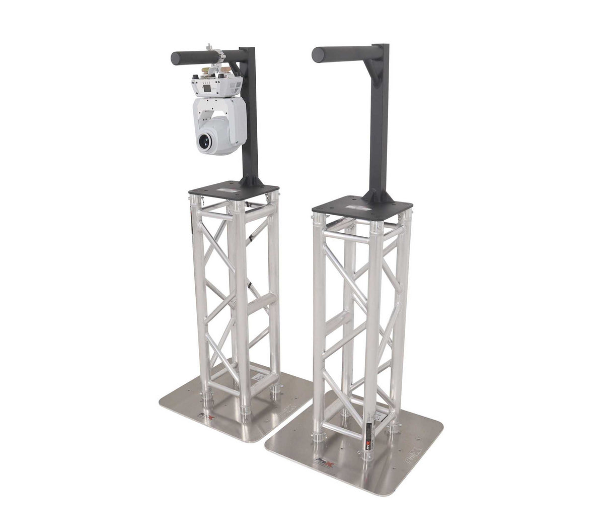 ProX XT-HEADMOUNT2416X2 BLK Set of 2 Inverted Lighting Mount Top Plates with 24 H and 16 L, 2 OD - Black