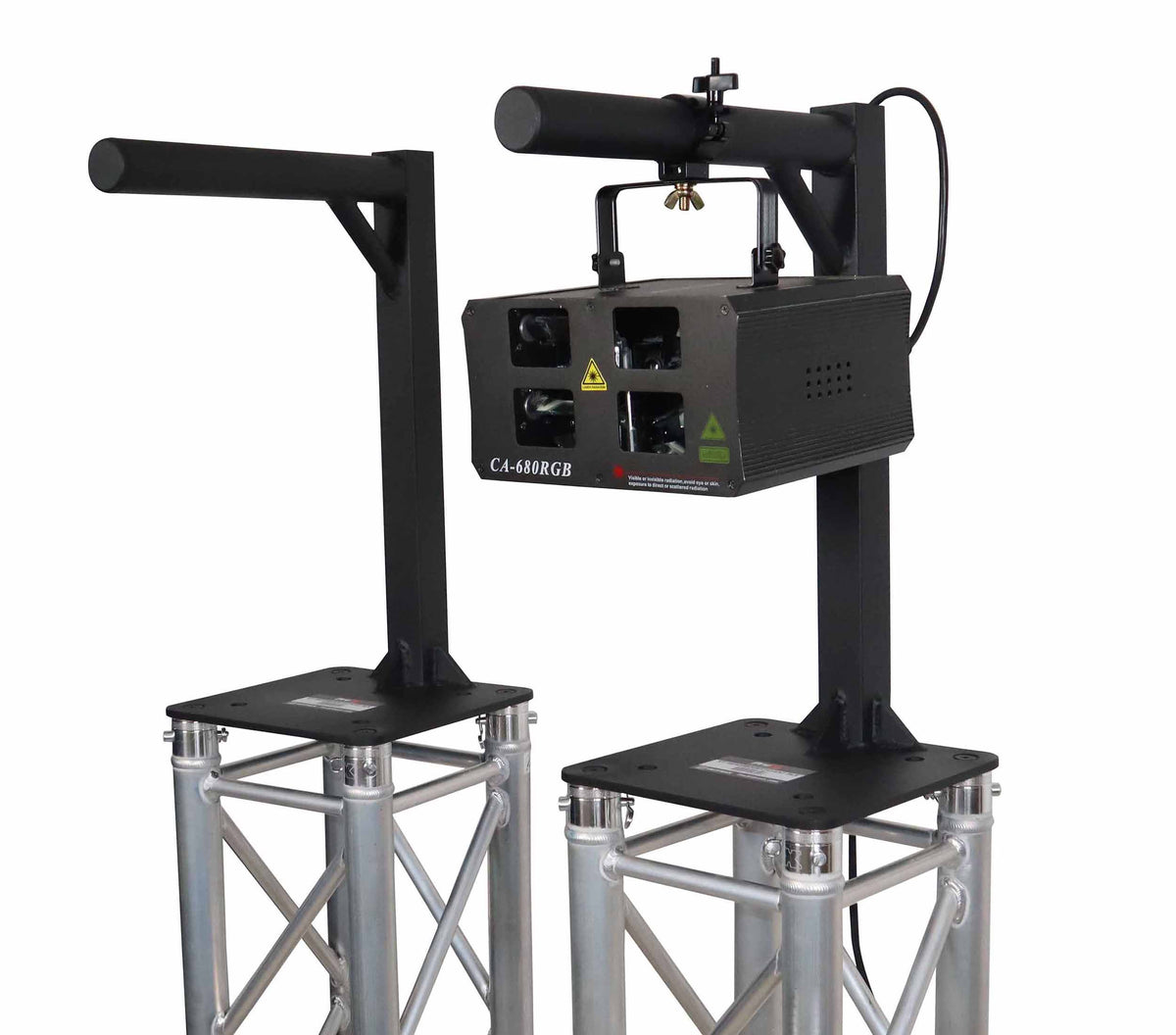 ProX XT-HEADMOUNT2416X2 BLK Set of 2 Inverted Lighting Mount Top Plates with 24 H and 16 L, 2 OD - Black