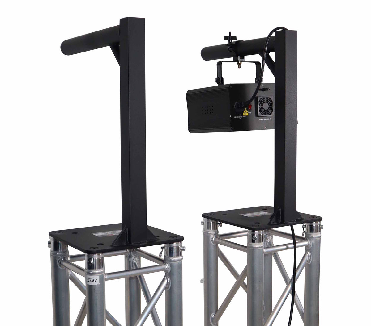ProX XT-HEADMOUNT2416X2 BLK Set of 2 Inverted Lighting Mount Top Plates with 24 H and 16 L, 2 OD - Black