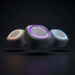 Gemini Sound BRS-180 Bluetooth Home Speaker, Night Light, 16 Sleep Sounds, LED Clock and Voice-Assistant Button - Black