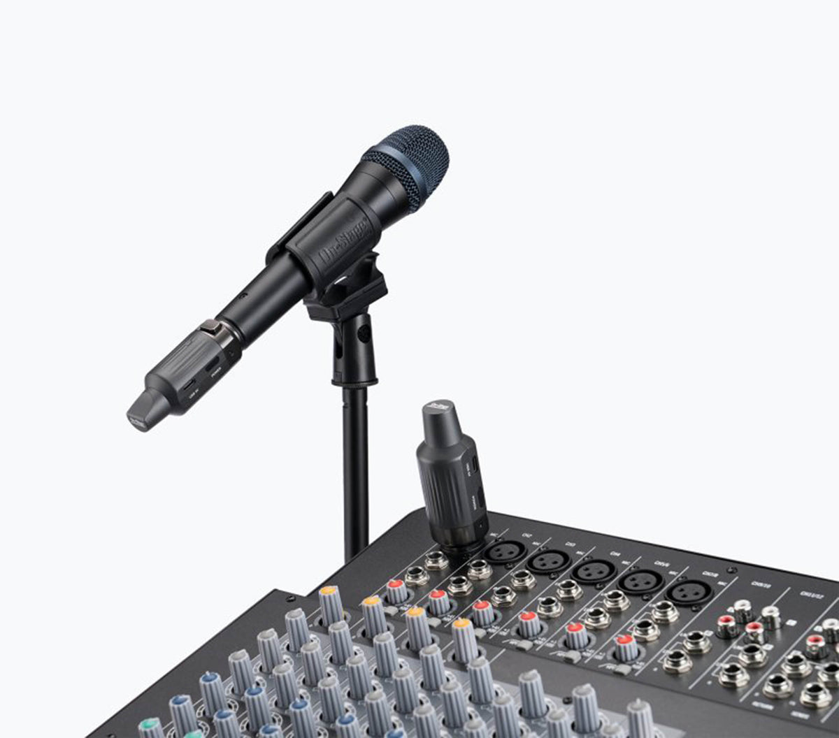 On-Stage RXLRWS1 Rechargeable XLR Wireless Microphone System with Transmitter and Receiver