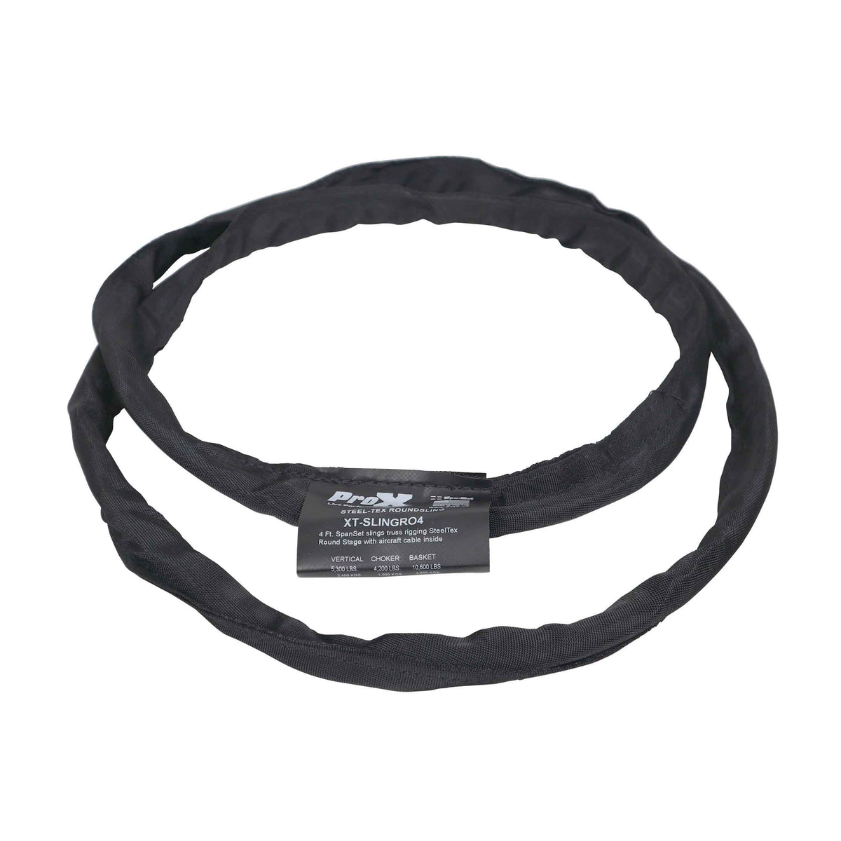 ProX XT-SLINGR04 4ft SpanSet SteelTex Round Sling for Truss Rigging with Aircraft Steel
