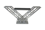ProX XT-VERRAZANO30 VERRAZANO V-Shape Aluminum Truss DJ Table with Elevated Monitor Shelves