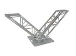 ProX XT-VERRAZANO30 VERRAZANO V-Shape Aluminum Truss DJ Table with Elevated Monitor Shelves
