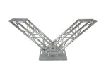 ProX XT-VERRAZANO30 VERRAZANO V-Shape Aluminum Truss DJ Table with Elevated Monitor Shelves
