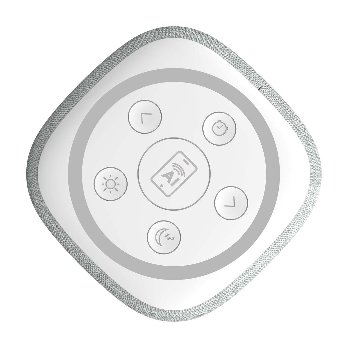 Gemini Sound BRS-180 Bluetooth Home Speaker, Night Light, 16 Sleep Sounds, LED Clock and Voice-Assistant Button - White