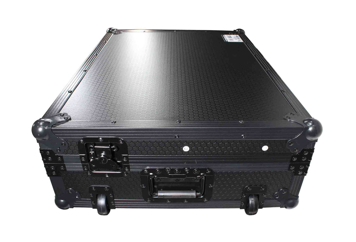 ProX XS-PRIME4MK2WBL ATA Flight Case with Wheels for Denon DJ PRIME 4 G2 PRIME 4 MK2 Controller 1U Rack Space, Black Finish