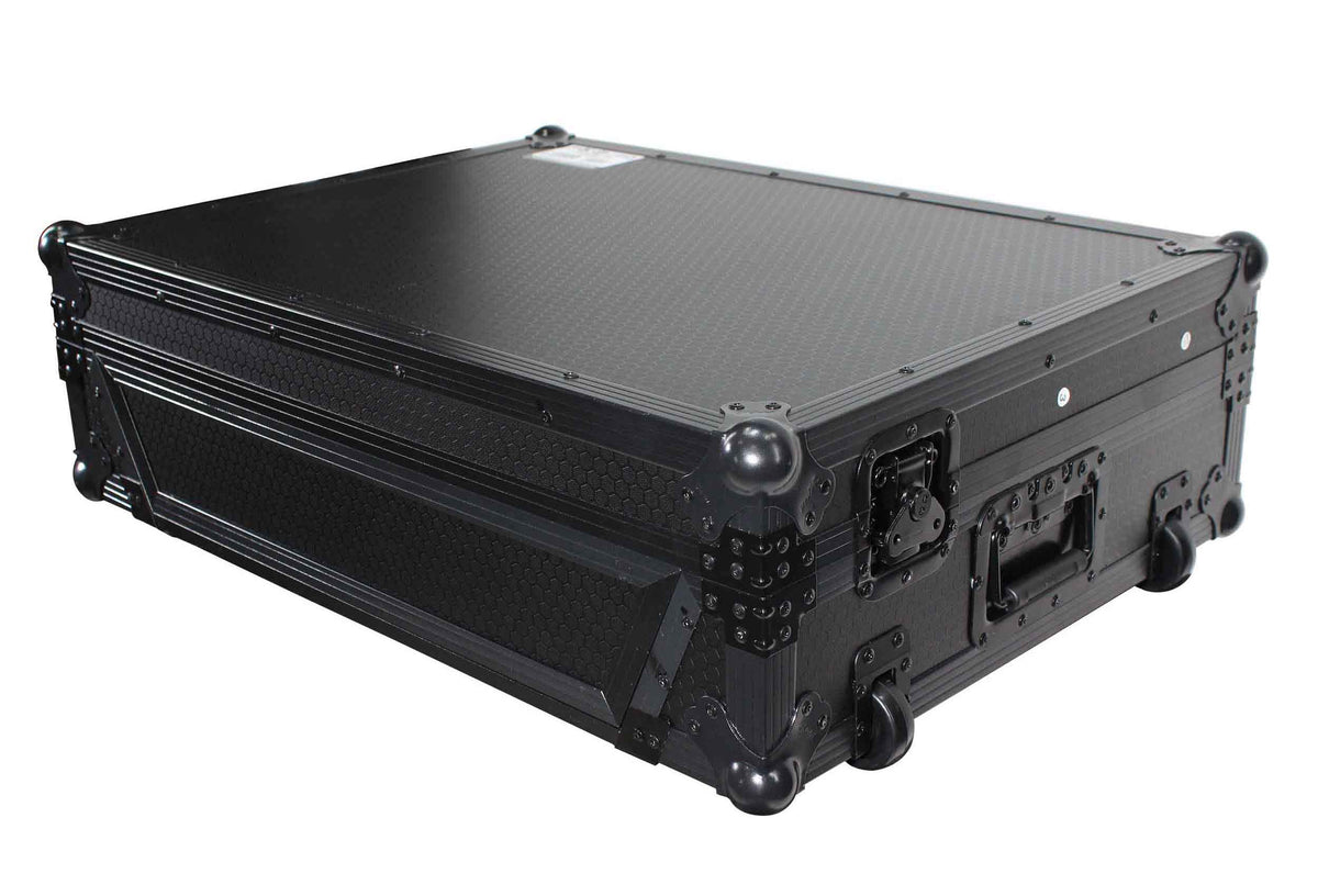 ProX XS-PRIME4MK2WBL ATA Flight Case with Wheels for Denon DJ PRIME 4 G2 PRIME 4 MK2 Controller 1U Rack Space, Black Finish