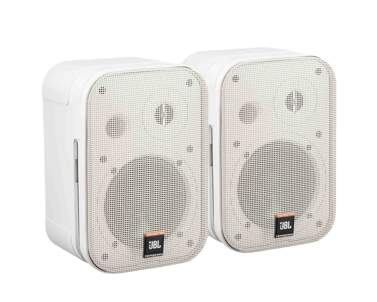 JBL C1PRO-WH, 5" Two-Way Professional Compact Loudspeaker in White  - Pair