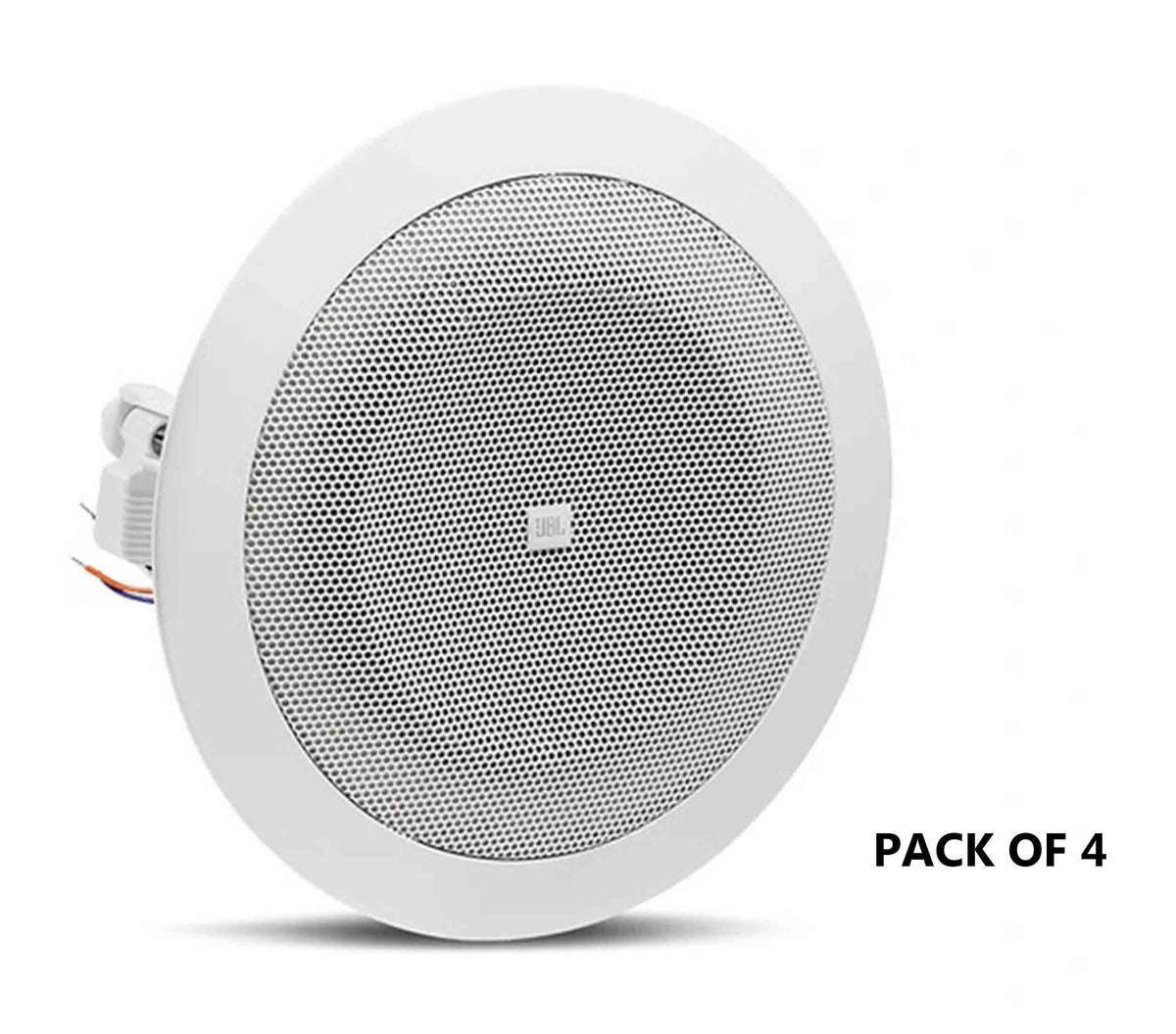 JBL 8124 4-Inch Full-Range In-Ceiling Loudspeaker 70V/100V Commercial Audio with 93 dB Sensitivity - 4 Packs