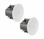 JBL Control 412C/T 3-Inch Full-Range Ceiling Loudspeaker 70V/100V and 8Ω with Integrated Backcan - 2 Packs
