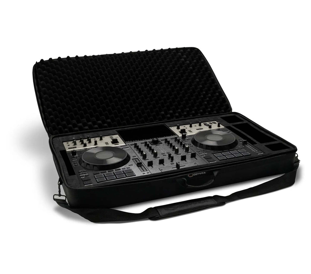 Odyssey BMPRIME4G2 EVA Soft Case - Bag for Denon DJ PRIME 4 G2 with Padded Interior and Shoulder Straps
