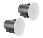 JBL Control 414C/T 4-Inch Two-Way Ceiling Loudspeaker 70V/100V and 8Ω with Integrated Backcan - 2 Packs