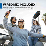 Gemini Sound GGO-230L Portable Bluetooth Boombox with LED Party Lighting, Dual 3" Woofers, 7-Hour Battery