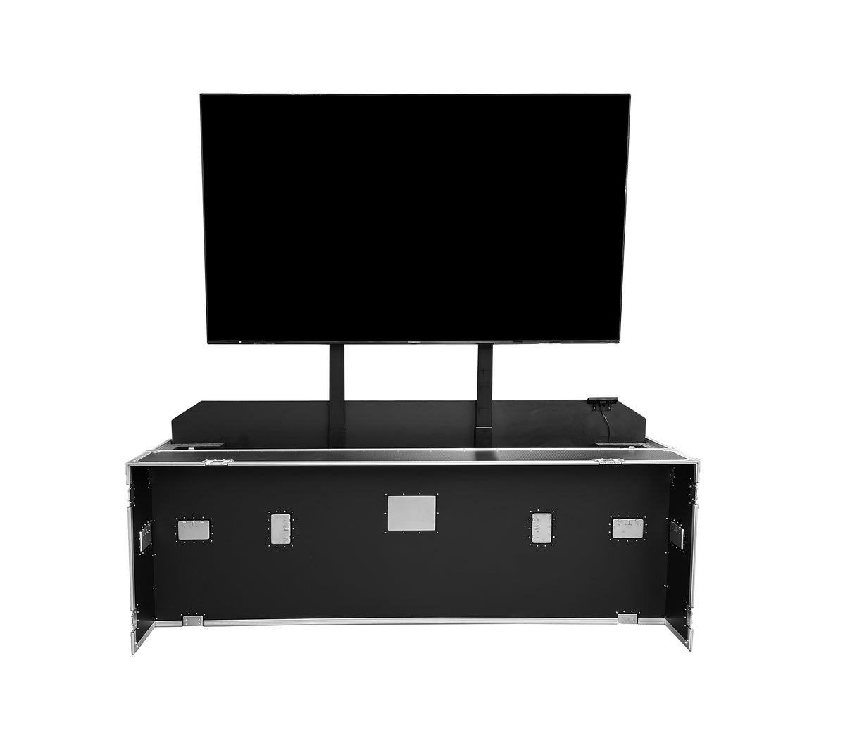 Odyssey FZFS-100W-AC-LIFT,  Indoor Electric Motorized TV Lift Case with Casters