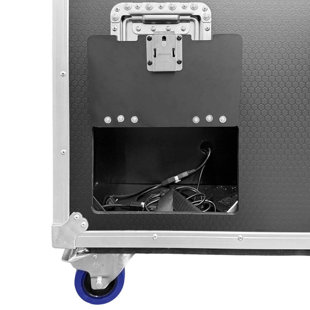 Odyssey FZFS-100W-AC-LIFT,  Indoor Electric Motorized TV Lift Case with Casters