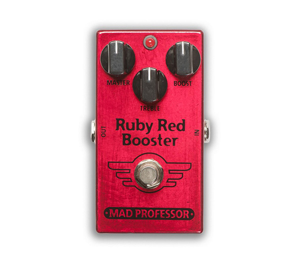 Mad Professor Ruby Red Booster Guitar Pedal with Treble Boost and True/Buffered Bypass