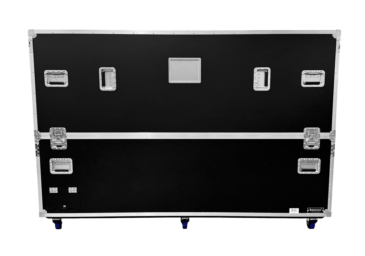 Odyssey FZFS-085W-AC-LIFT Motorized TV Lift Case with Casters for 85 Inch Flat Screen TVs