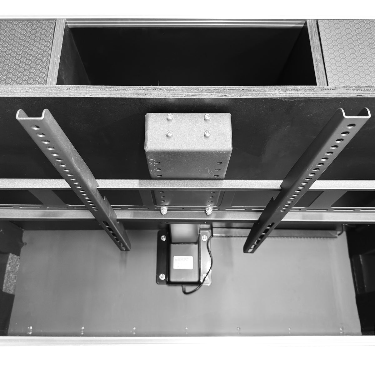 Odyssey Professional FZFS 065W AC LIFT, Indoor Motorized TV Lift Case with Casters
