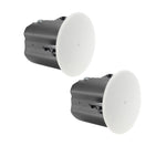 JBL Control 418C/T 8-Inch Two-Way Ceiling Loudspeaker 70V/100V and 8Ω with 60W Transformer - 2 Packs