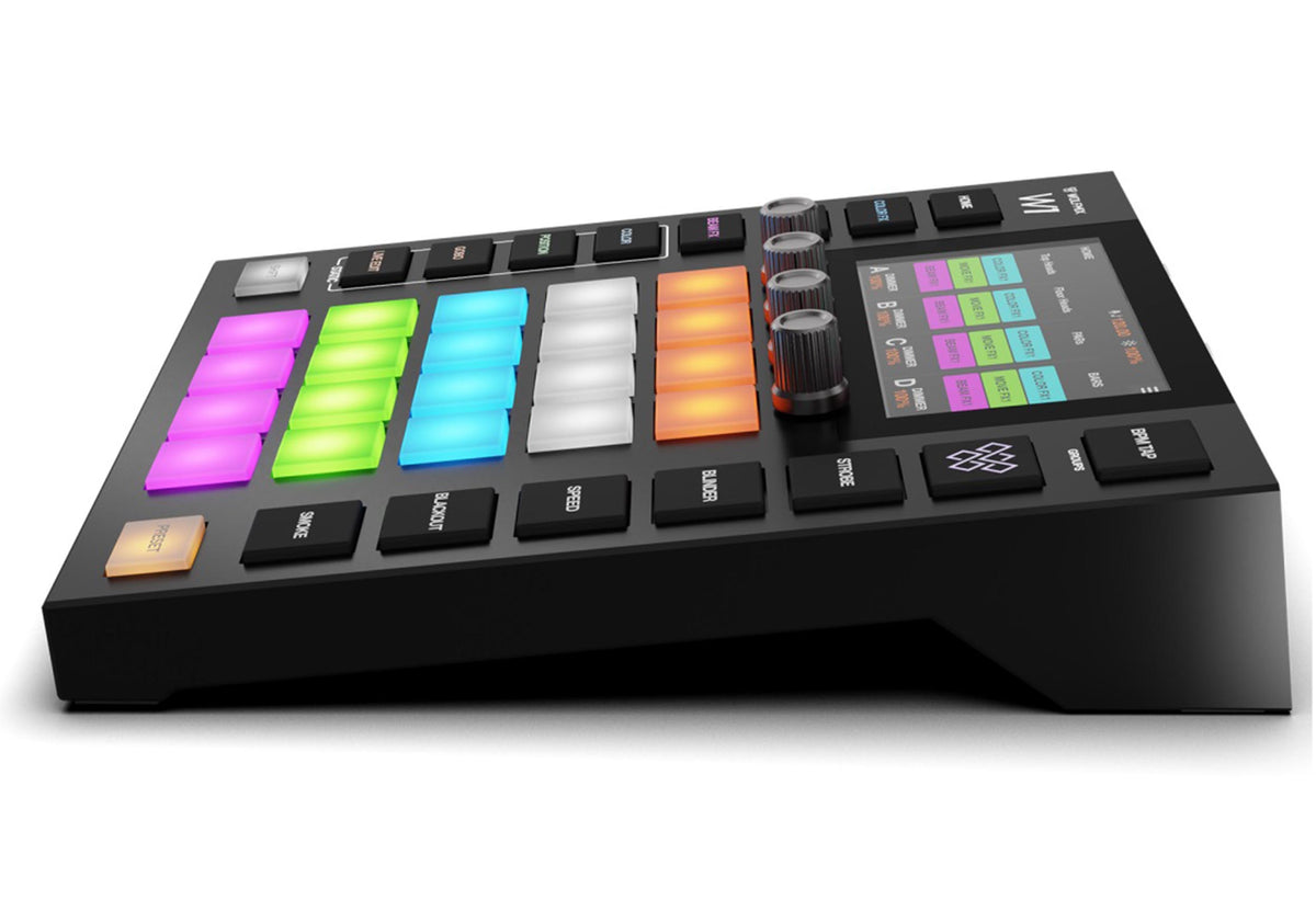 Wolfmix W1 MK3 Standalone DMX Lighting Controller with 4 DMX Universes and 4.3 Inch Touchscreen