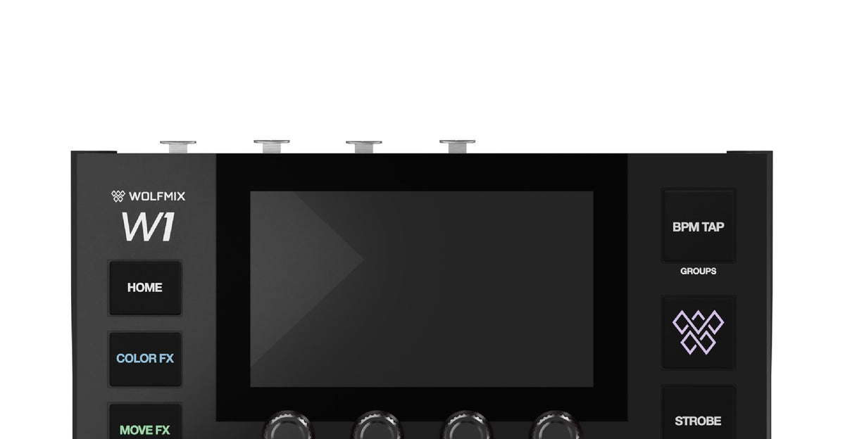 Wolfmix W1 MK3 Standalone DMX Lighting Controller with 4 DMX Universes and 4.3 Inch Touchscreen