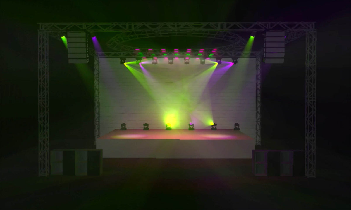 Wolfmix W1 MK3 Standalone DMX Lighting Controller with 4 DMX Universes and 4.3 Inch Touchscreen
