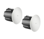 JBL Control 419CS/T 8-Inch Ceiling Subwoofer 70V/100V and 8Ω with Dual Port Bass Extension - 2 Packs