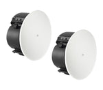 JBL Control 424LP 4-Inch Two-Way Coaxial Ceiling Loudspeaker Low-Profile CRBI 130° Coverage with 70V/100V and 16Ω - 2 Packs