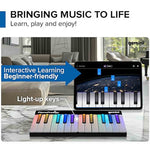 Gemini Sound GPP-101 Expandable Wireless MIDI Keyboard, 24 Light-up keys, Bluetooth 5.0, Magnetic Expansion to 72 keys