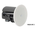 JBL Control 442C/T 2.5-Inch Compact Ceiling Loudspeaker 70V/100V and 16Ω with 160° Wide Coverage - 2 Pack
