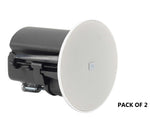 JBL Control 442C/T 2.5-Inch Compact Ceiling Loudspeaker 70V/100V and 16Ω with 160° Wide Coverage - 2 Pack