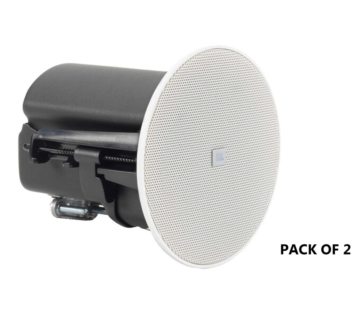 JBL Control 442C/T 2.5-Inch Compact Ceiling Loudspeaker 70V/100V and 16Ω with 160° Wide Coverage - 2 Pack