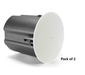JBL Control 447HC 6.5-Inch Two-Way Coaxial Ceiling Loudspeaker RBI 85° Focused Coverage with 70V/100V and 8Ω - 2 Packs