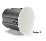JBL Control 447HC 6.5-Inch Two-Way Coaxial Ceiling Loudspeaker RBI 85° Focused Coverage with 70V/100V and 8Ω - 2 Packs