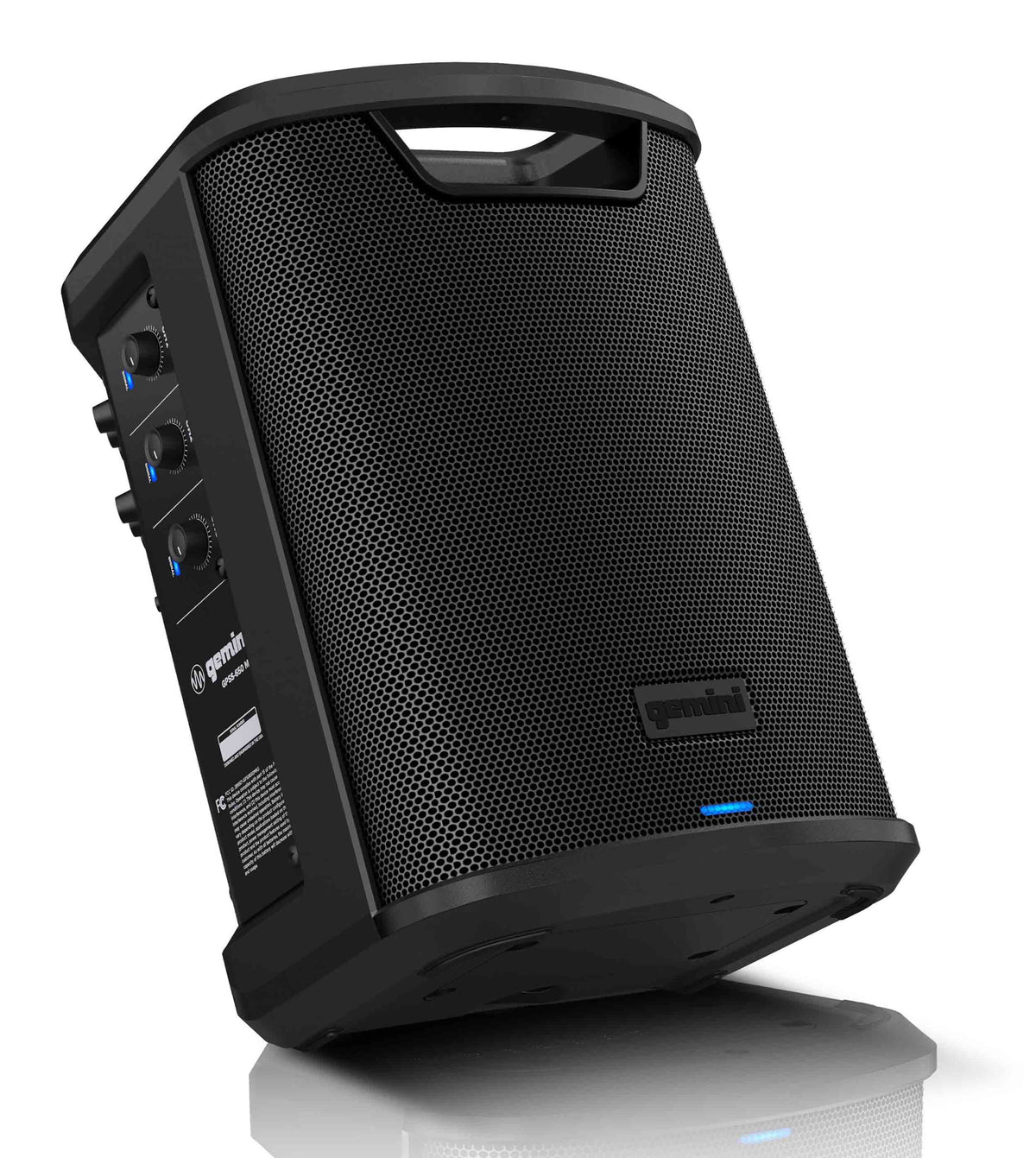 Gemini Sound GPSS-650 MKII Portable Rechargeable Bluetooth PA Speaker, 400W, 6.5" Coaxial, 3-Channel Mixer with Reverb