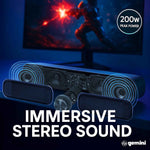 Gemini Sound GSBR-20 Portable Bluetooth Soundbar, 3.5-hr Battery