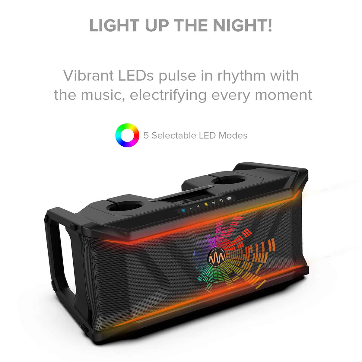 Gemini Sound SOSP-600 Floating Bluetooth Party Speaker, 400W, IP67, 20-hour Battery, Black
